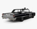 Ford Galaxie 500 hardtop Dallas Police 4-door 1963 3d model back view