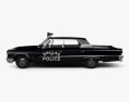 Ford Galaxie 500 hardtop Dallas Police 4-door 1963 3d model side view