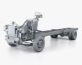 Ford F59 Bus Chassis L2 2018 3d model clay render