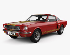 Ford Mustang GT350H Shelby with HQ interior 1966 3D model