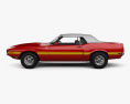 Ford Mustang GT500 Shelby convertible with HQ interior 1969 3d model side view