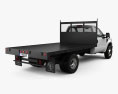 Ford F-350 Regular Cab Flatbed with HQ interior 2016 3d model back view