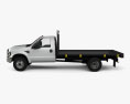 Ford F-350 Regular Cab Flatbed with HQ interior 2016 3d model side view