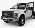 Ford F-350 Regular Cab Flatbed with HQ interior 2016 3d model