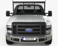 Ford F-350 Regular Cab Flatbed with HQ interior 2016 3d model front view