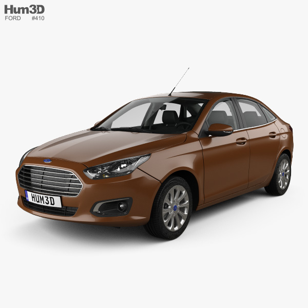 Ford Escort with HQ interior 2017 3D model