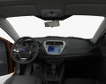 Ford Escort with HQ interior 2017 3d model dashboard