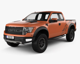 Ford F-150 SVT Raptor Super Cab 2015 3D model