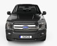 Ford F-150 Super Crew Cab 5.5ft bed XLT 2020 3d model front view