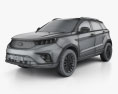 Ford Territory CN-spec 2021 Modelo 3d wire render