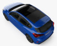 Ford Focus ST-Line hatchback 2021 3d model top view