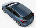Ford Focus Titanium hatchback 2021 3d model top view