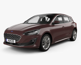 Ford Focus Vignale hatchback 2021 3D model