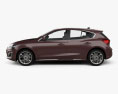 Ford Focus Vignale hatchback 2021 3d model side view