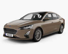 Ford Focus Titanium CN-spec sedan 2021 3D model