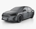 Ford Focus Titanium CN-spec sedan 2021 3d model wire render