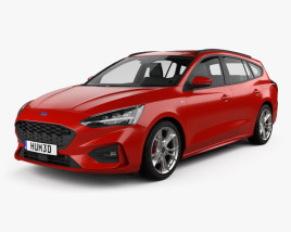 Ford Focus ST-Line turnier 2021 3D model