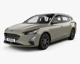 Ford Focus Titanium turnier 2021 3D model