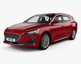 Ford Focus Vignale turnier 2021 3D model