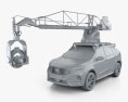 Ford Edge ST Camera Car 2022 3d model clay render