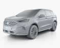 Ford Edge Vignale 2022 3d model clay render