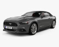 Ford Mustang GT convertible with HQ interior 2020 3d model