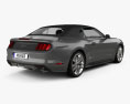 Ford Mustang GT convertible with HQ interior 2020 3d model back view