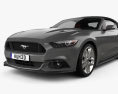 Ford Mustang GT convertible with HQ interior 2020 3d model