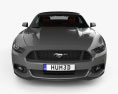 Ford Mustang GT convertible with HQ interior 2020 3d model front view