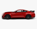 Ford Mustang Shelby GT500 cupé 2020 Modelo 3D vista lateral