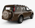 Ford Everest with HQ interior 2014 3d model back view