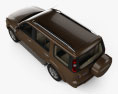 Ford Everest con interni 2012 Modello 3D vista dall'alto