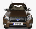 Ford Everest with HQ interior 2014 3d model front view