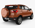 Ford Ecosport Titanium with HQ interior 2019 3d model back view