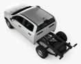 Ford Ranger Double Cab Chassis XL 2021 3d model top view