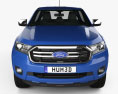 Ford Ranger Cabina Doppia XLT 2018 Modello 3D vista frontale