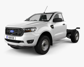 Ford Ranger Single Cab Chassis XL 2021 3D model