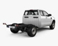 Ford Ranger Super Cab Chassis XL 2021 3d model back view
