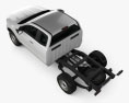 Ford Ranger Super Cab Chassis XL 2021 3d model top view