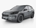 Ford Escape SE 2022 3d model wire render