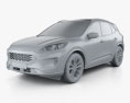 Ford Escape SE 2022 3d model clay render