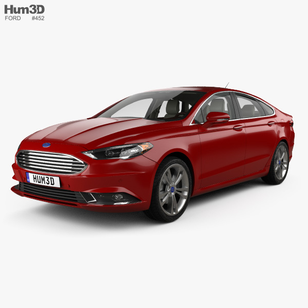 Ford Fusion Titanium with HQ interior 2018 3D model