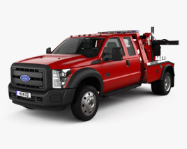 Ford F-450 Super Cab Jerr-Dan MPL-40 Wrecker 2016 3D model