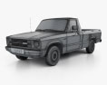 Ford Courier 1977 3d model wire render