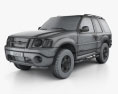Ford Explorer Sport XLT 2005 3D 모델  wire render