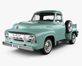 Ford F-100 Pickup 1954 3D model