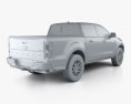 Ford Ranger Super Crew Cab FX4 Lariat US-spec 2021 3d model