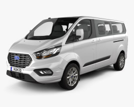 3D model of Ford Tourneo Custom L2 2022