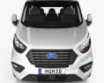 Ford Tourneo Custom L2 2022 3D模型 正面图