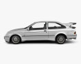 Ford Sierra Cosworth RS500 1986 3d model side view